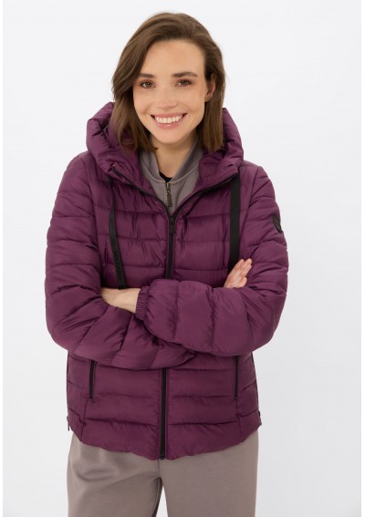 Kurtka z kapturem śliwkowa...