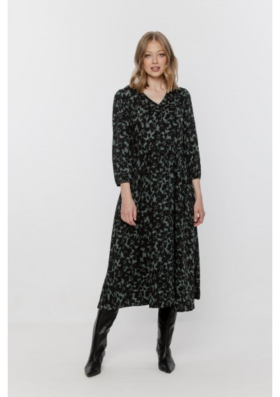 Sukienka zielono-czarna...