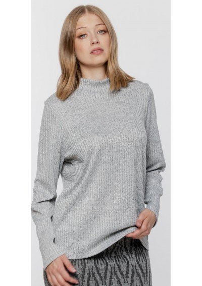 Szary półgolf cienki prążek...