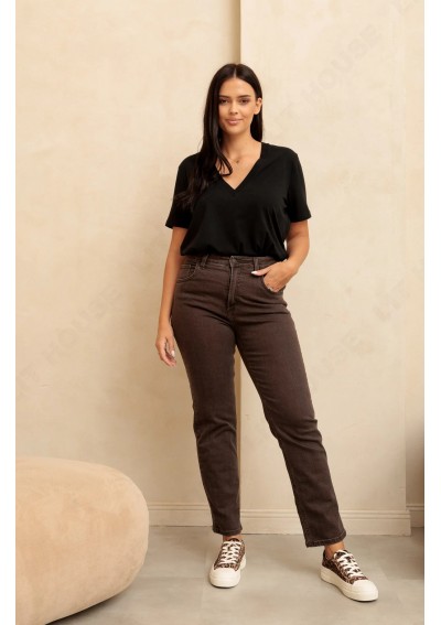 Jeansy brązowe Laja Rocks...