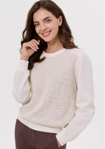 Jasna bluzka z drobnymi...