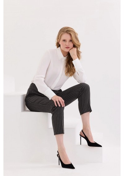 Spodnie cygaretki szare...