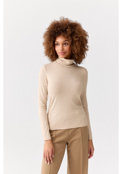 Golf beżowy z wiskozy FERIA...