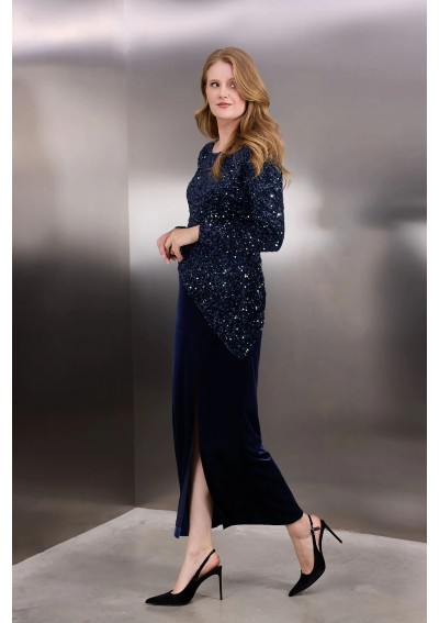Granatowa elegancka...