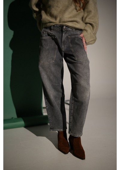 Jeansy Nicole szare Rocks...