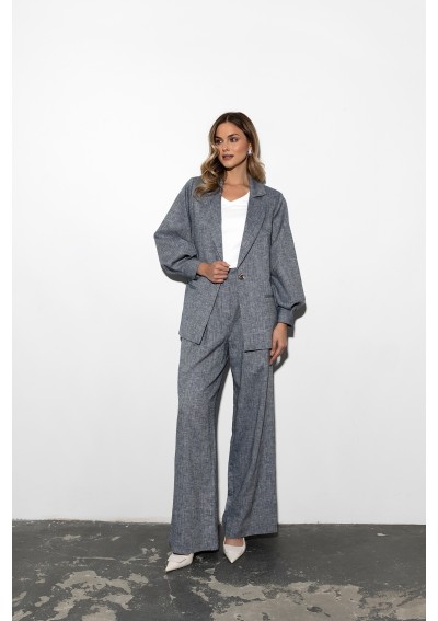 Spodnie z lnem Pradino ZAPS...