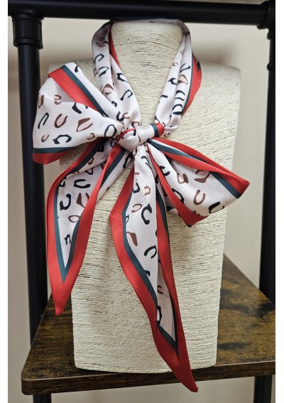 Krawatka damska beżowa z...