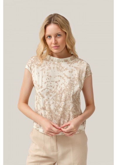 Bluzka kremowo-beżowa FERIA...