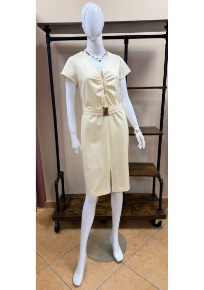 Żółta ołówkowa sukienka De...