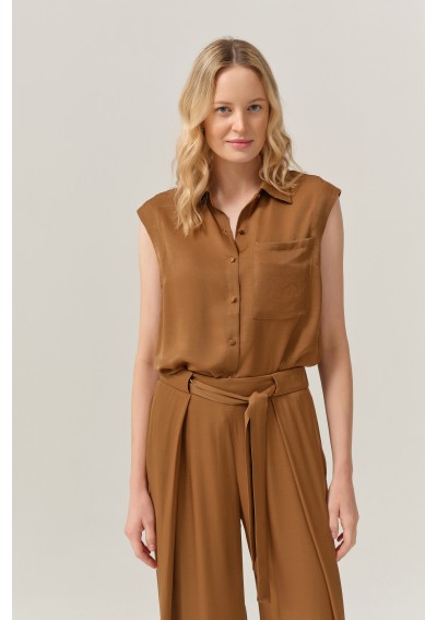 Bluzka w kolorze brązu...