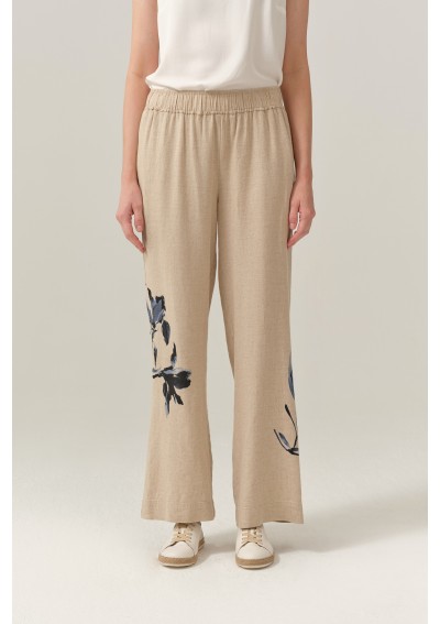 Spodnie z lnem FERIA FER110