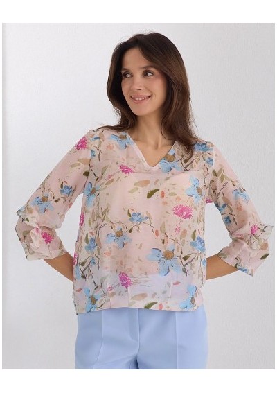 Bluzka w kwiatowy deseń...