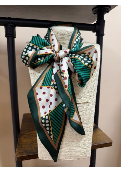 Krawatka damska zielona w...