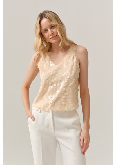 Bluzka z połyskującymi...