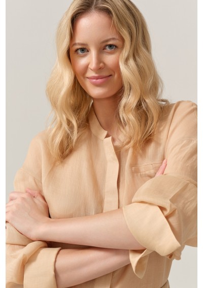 Lekka koszula beżowa FERIA...