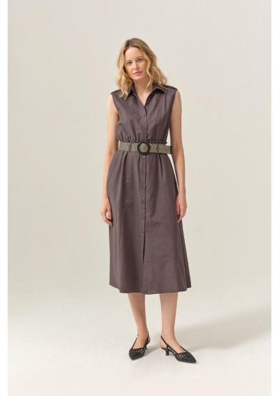 Grafitowa sukienka z...