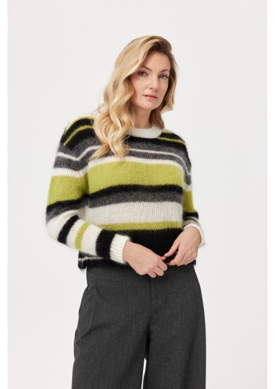 Sweter w pasy FERIA FT017-13